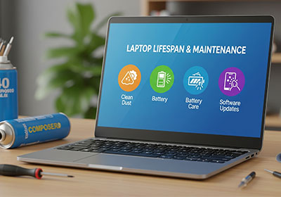 عمر مفید لپ تاپ VivoBook ایسوس 2025 1 لپ تاپ VivoBook ایسوس